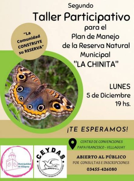 Segundo Taller Participativo para la Elaboración del Plan de Manejo de la Reserva Natural Municipal La Chinita